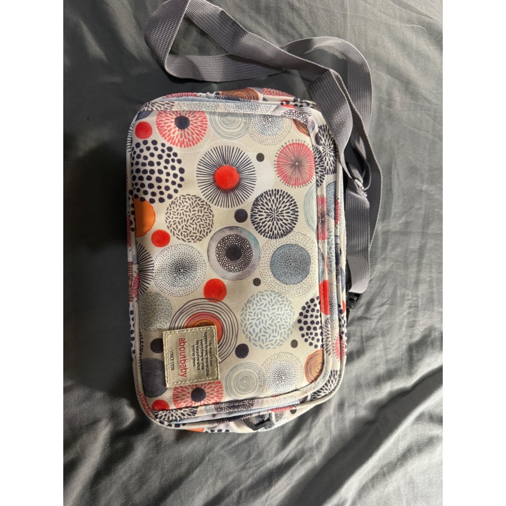Aboutbaby Diaper Bag Organizer Geometric Circle Print Crossbody Stroller Bag